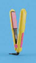 Ceramic Hair Straightener in Electric Pink